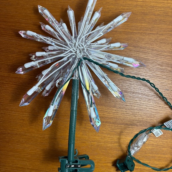 NEW Beautiful White Mini-Light Christmas Tree Star Topper - Picture 9 of 9